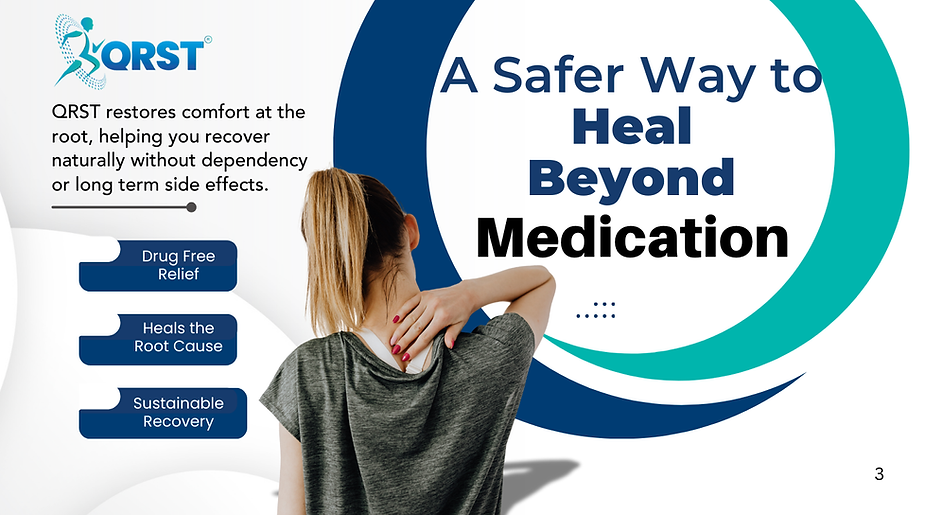 Illustration accompanying Beyond Pain Management: QRST as a Natural Alternative to Opioids and Chronic Medication Dependence