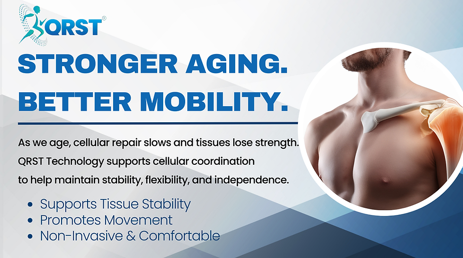 Illustration accompanying Cellular Regeneration in Aging Populations: Can Bio-Field Technology Slow Down Degeneration?
