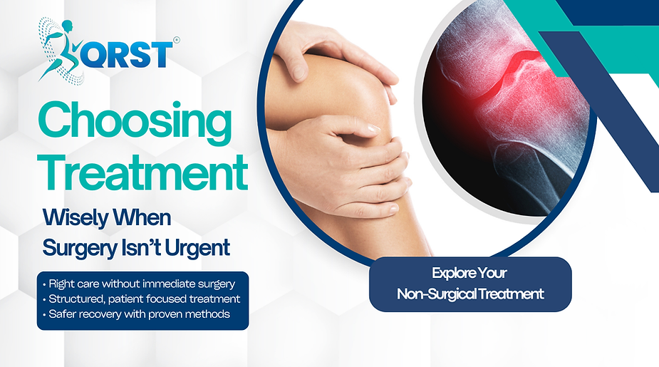 Illustration accompanying Choosing the Right Treatment When Surgery Is Not Immediately Needed