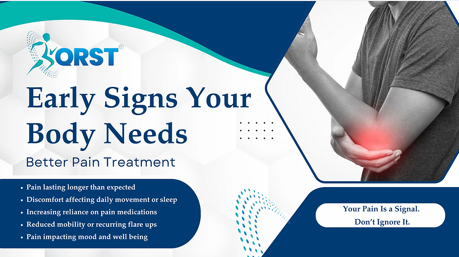 Illustration accompanying Early Signs Your Body Needs Better Pain Treatment